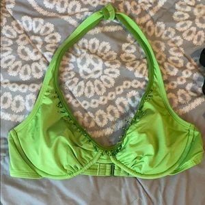 Green wired bikini top